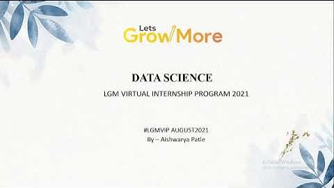 Prediction using Decision Tree Algorithm | TASK 2 | LetsGrowMore | Aishwarya Patle