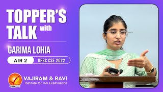 Topper’s Talk with Garima Lohia AIR2 | Vajiram & Ravi