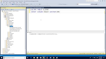 How to alter a table in SQL server manager