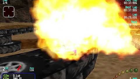 Re-Volt Custom Track Abandoned Canyon by Sky69, 16 Cars 4 Laps & Pickups!