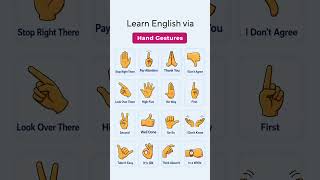 Learn English via hand gestures most viral series #shorts #dailyenglish #learnenglish