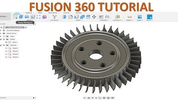 Fusion 360 Tutorial #81 | 3D Model Basic Beginners - Compression Fan Jet engineer