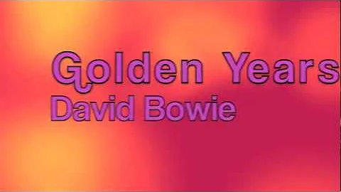 David Bowie-Golden Years Lyrics