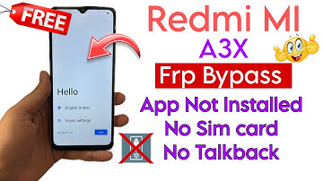 Redmi A3X, A3 Frp Bypass| Redmi A3 New Frp Bypass New Security | Unlock Tool One Clock |