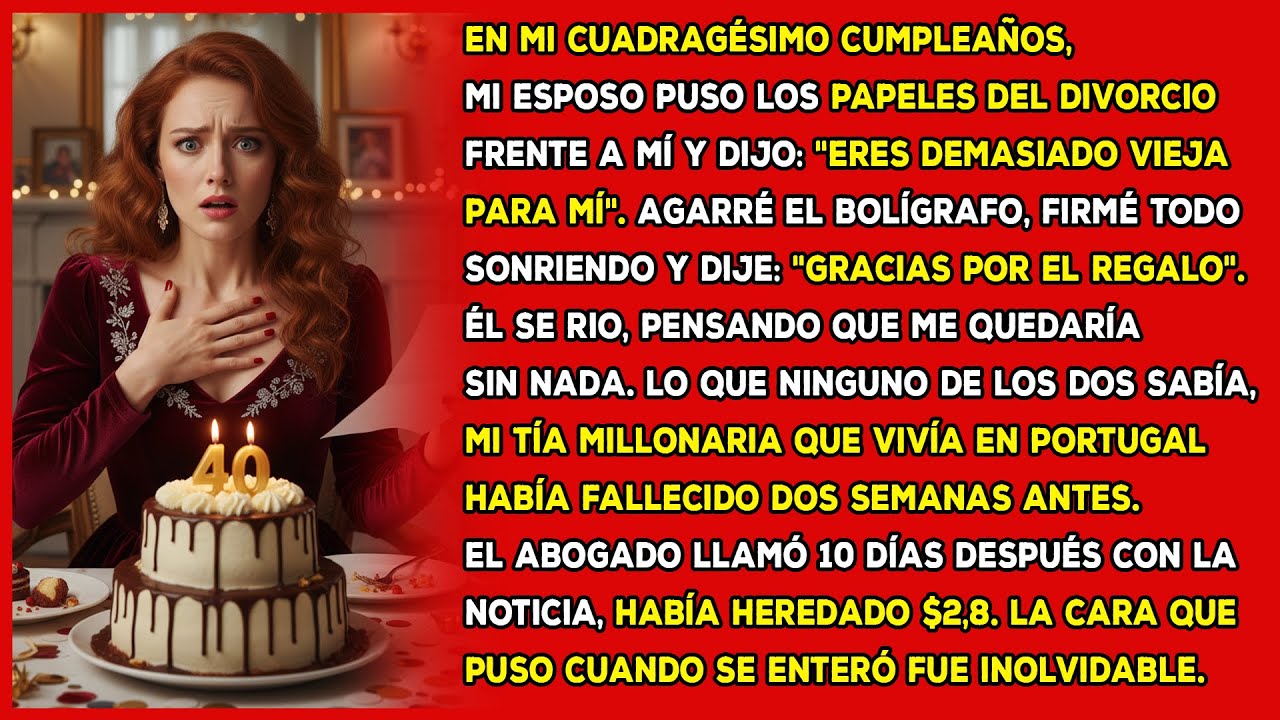 Se divorció de mí a los 40, llamándome 