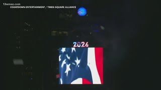 New York rings in 2026 at Times Square, as countries from around the world celebrate the new year