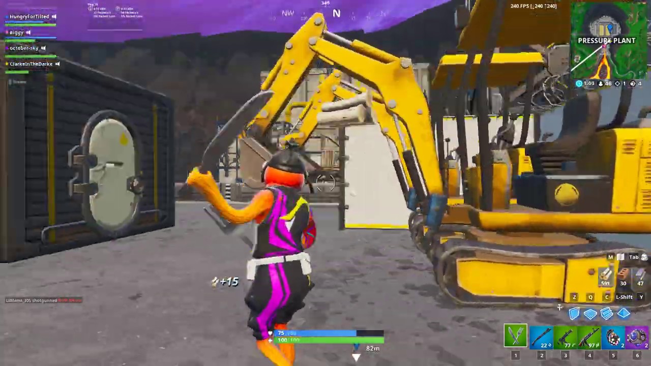 Fortnite: Winning a mini scrim in squad fills