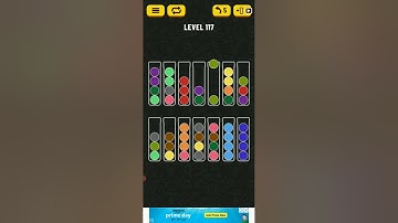 Ball sort puzzle level 117 walk through game solution