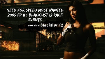 Need For Speed Most Wanted 2005 Ep 11 : Blacklist 12 Race Events