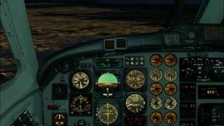 FSX Beech 1900 ILS 28 Calgary (real calls)