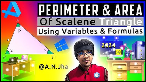 C++ Program | To Calculate the Area & Perimeter of a Scalene Triangle | CPP Tutorials 2024