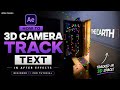 How to 3D Camera Track Text in After Effects (Beginner to Pro Tutorial)