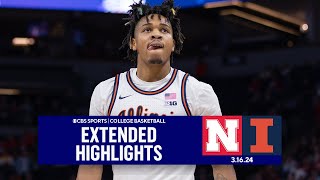Nebraska vs Illinois: College Basketball Highlightsm | CBS Sports