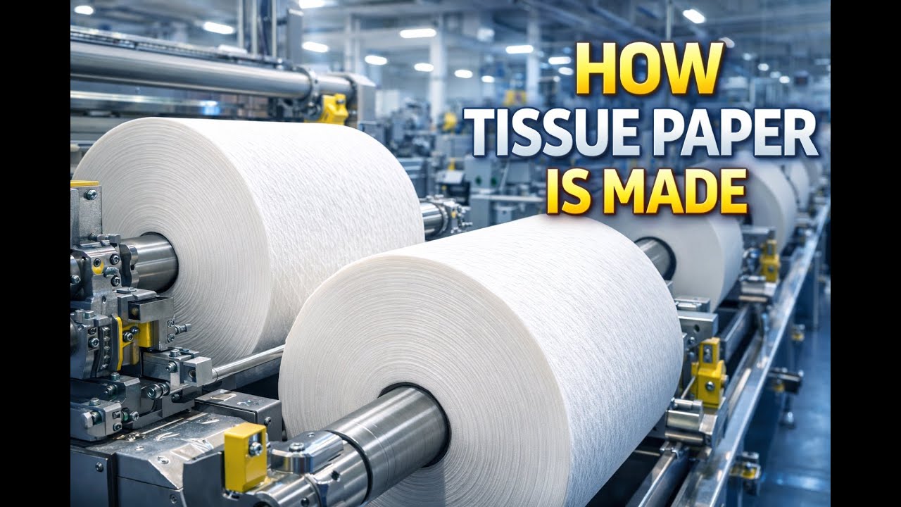 Inside a Tissue Paper Factory | How Tissue Is Mass Produced (4K)