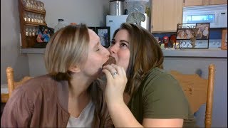 Taste testing Easter candy