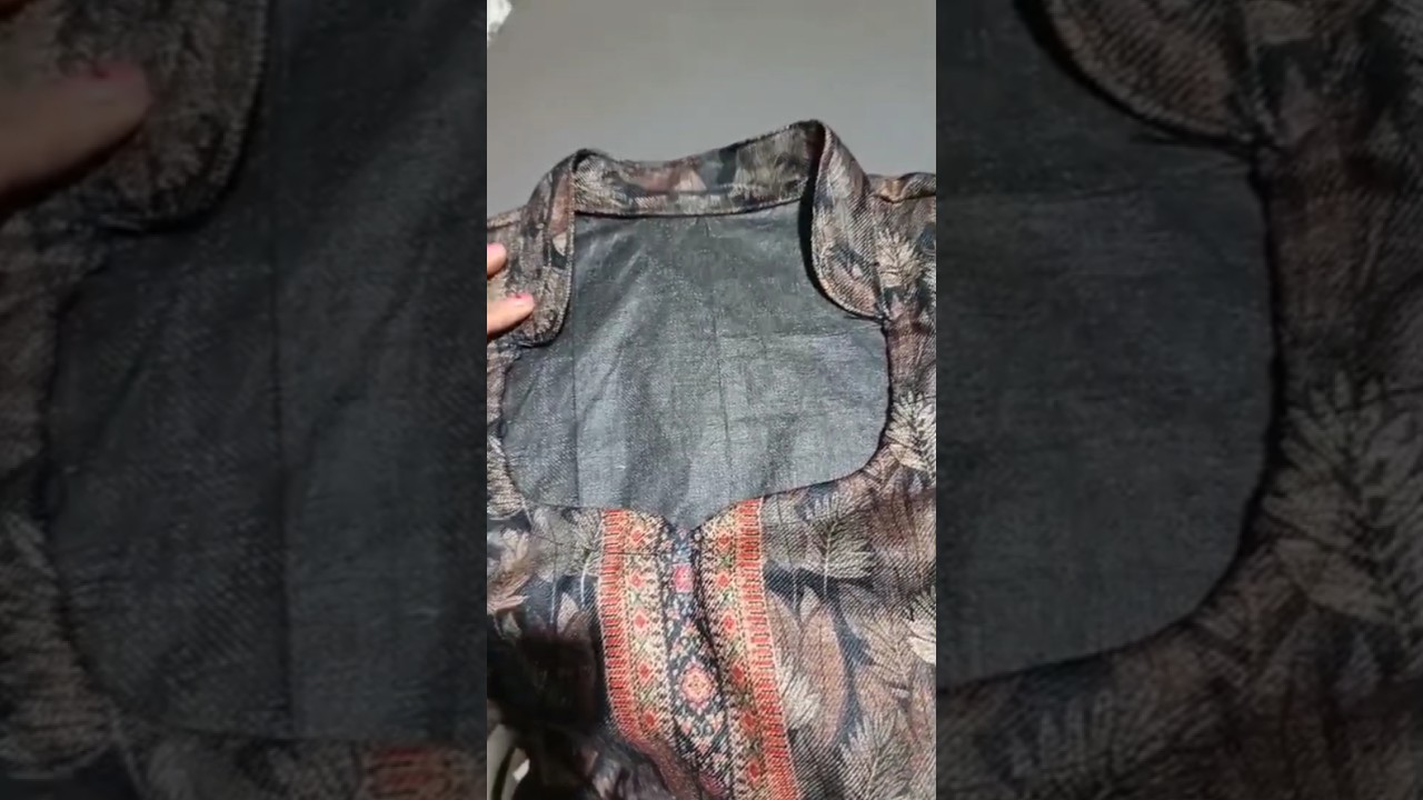 Half Coller Neck Cutting and stitching 