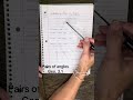 Geo. 3.1 Pairs of angles #parallellinesandatransversal
