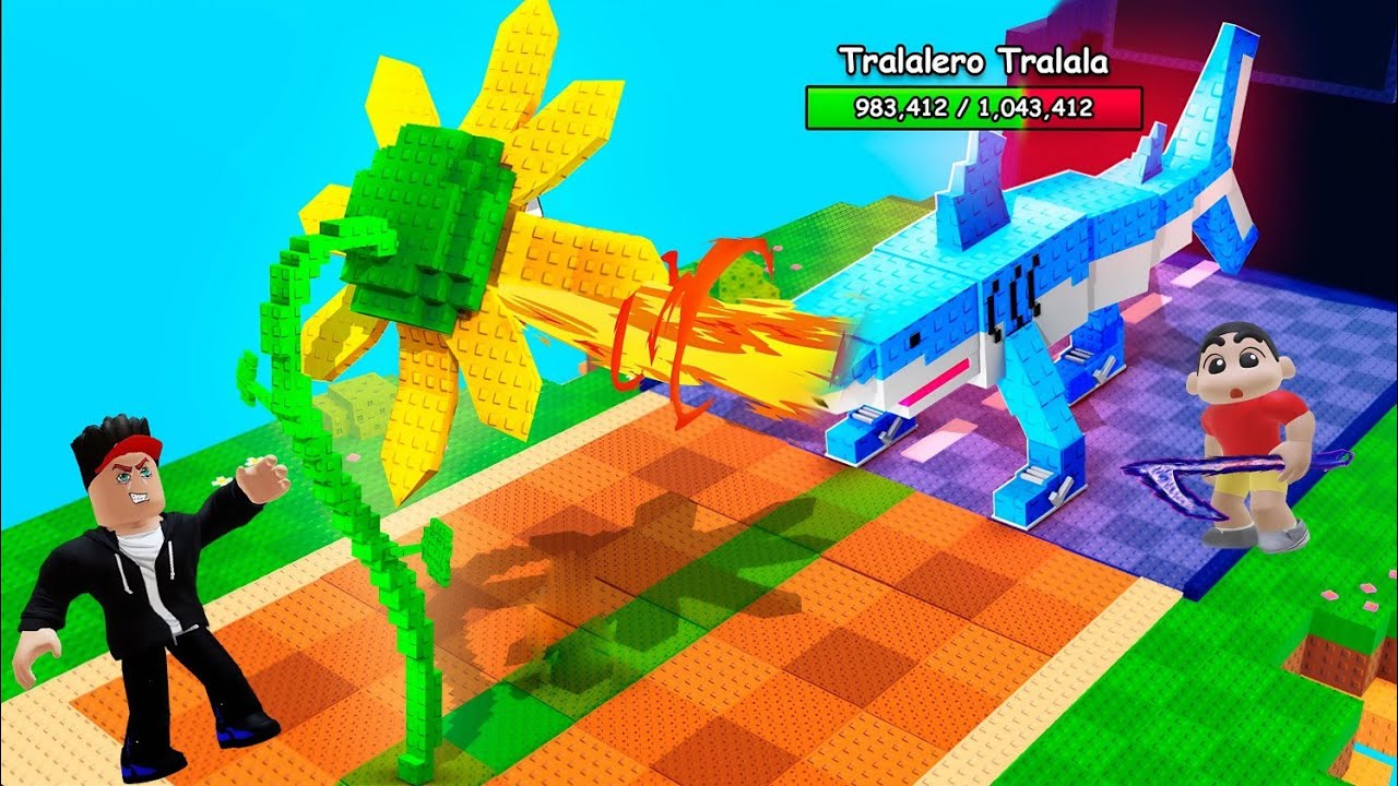 PLANTS VS BRAINROTS FIGHT IN ROBLOX 😱