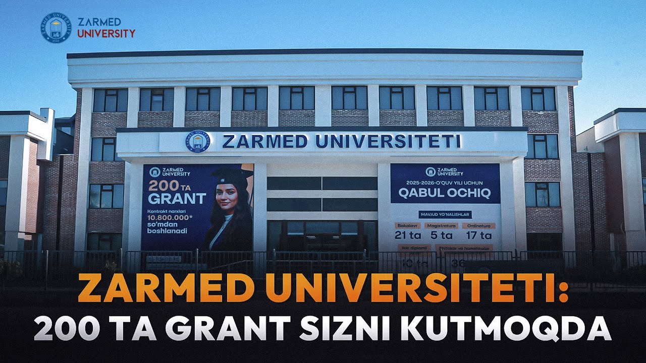 ZARMED Universiteti 200 ta grant sizni kutmoqda