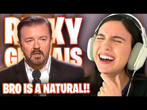 RICKY GERVAIS FUNNIEST MOMENTS! | Reaction