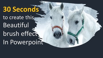 Create this awesome brush effect photo in 30 seconds PowerPoint - tutorial animation w/n morph