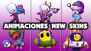 ANIMACIONES NUEVAS SKINS | Trixie Colette, Sugar Rush Sandy, Poco Star, Lunar Sprout - Brawl stars