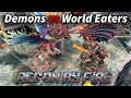 World Eaters vs Chaos Demons RBF30 #warhammer40k battle report