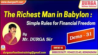 The Richest Man in Babylon : Simple Rules for Financial Freedom tutorials || by Mr. DURGA Sir screenshot 1