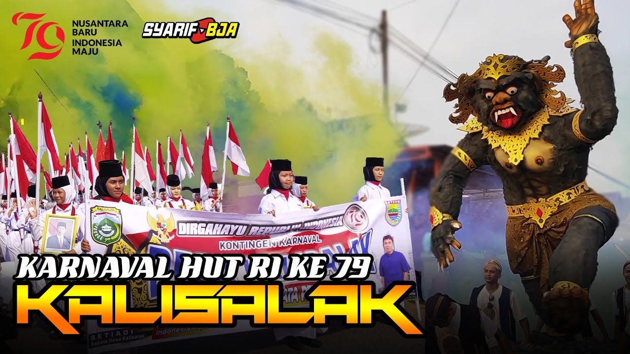 (FULL) KARNAVAL KALISALAK LIMPUNG || SANGAT PANJANG DAN SANGAT KREATIF HUT RI KE 79 19/08/2024