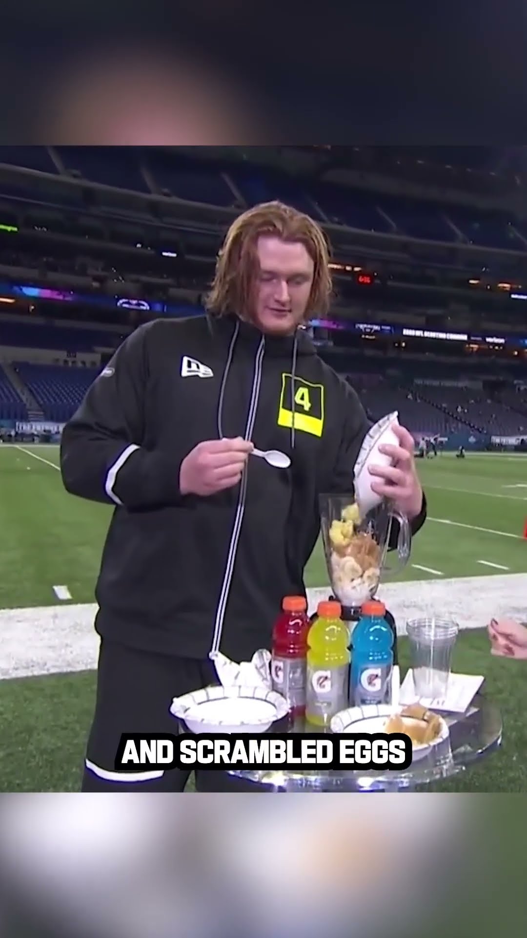 Couldn't pay me to drink that ? #nflcombine