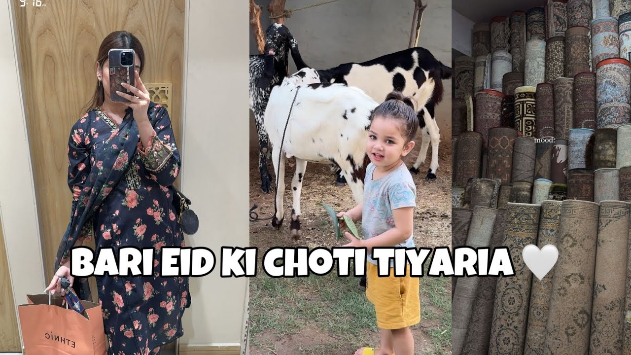 Bakro ki kidhmaat aur Eid ki tiyariya🐐🌙🛍️ || Paras Akhund