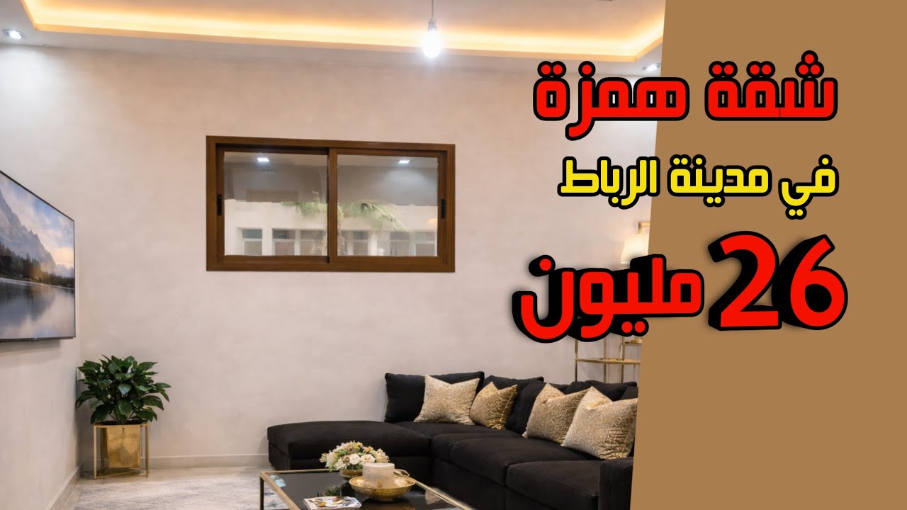 شقة للبيع في مدينة الرباط 26 مليون همزززة مبرعة