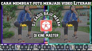 CARA MEMBUAT VIDEO LITERASI MENGIKUTI BEAT MUSIC TERBARU DENGAN DJ GADIS CANTIK BAJU MERAH SIMPLE screenshot 2