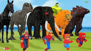 Incredible Animals Race vs Dinosaurs vs Prehistoric Mammals Speed Race Run Who Will Win ARBS screenshot 1