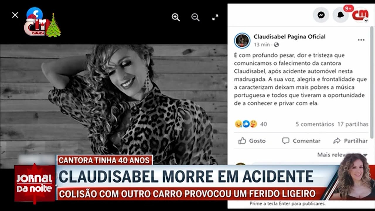 Cantora Claudisabel morre em acidente de viação na A2