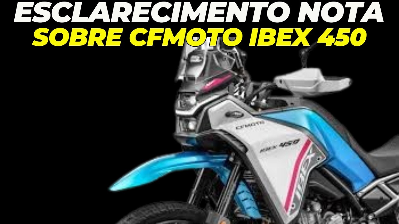 ESCLARECIMENTOS NOTA SOBRE CFMOTO IBEX 450 - YouTube