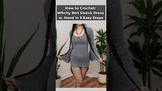 How to Crochet a Witchy Bell Sleeve Dress in 5 Easy Steps