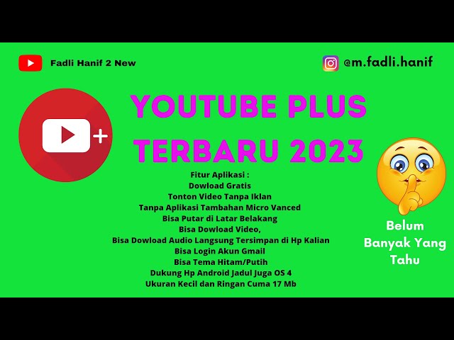 Aplikasi youtube plus android terbaru 2023 class=