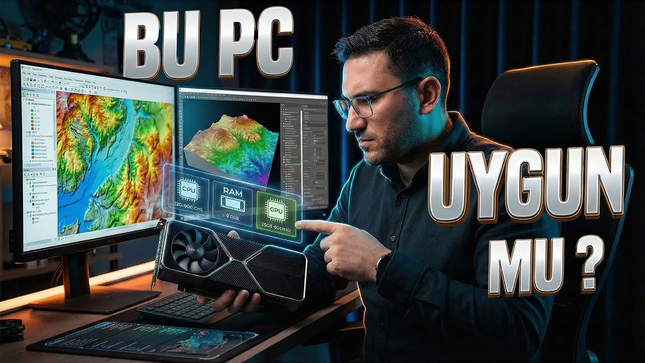 4GB RAM Yeterli mi? 🤔 Harita ve CBS için Bilgisayar Seçimi (ArcGIS & QGIS & MapInfo Pro Testi) 💻