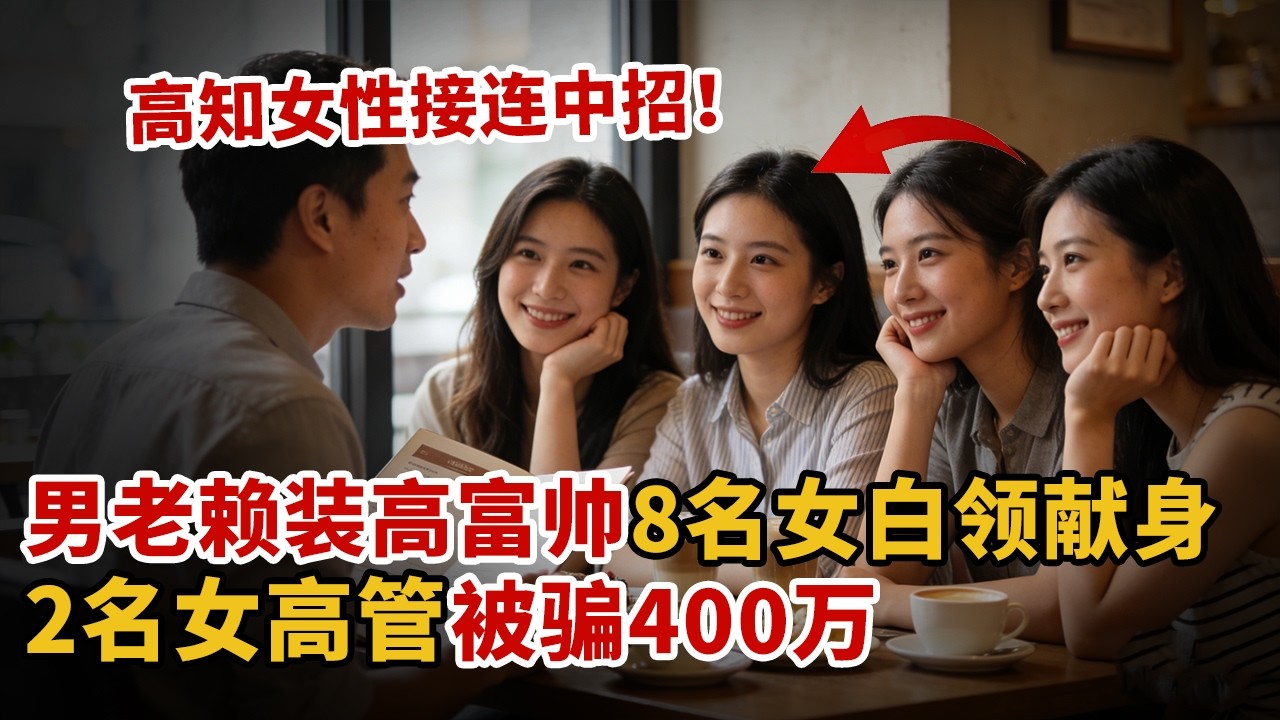 男老赖装高富帅，8名女白领主动献身，2名女高管被骗400万【中国110】