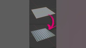 Blender Cut Hole and make hole pattern #blender #cgian #3d