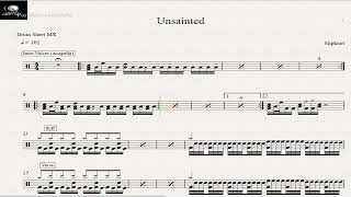 Unsainted - Slipknot - Drum Sheet Demo