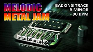 B Minor Melodic Metal Backing Track (90 BPM) | Neoclassical Jam Track w/ Rhodes Atmosphere