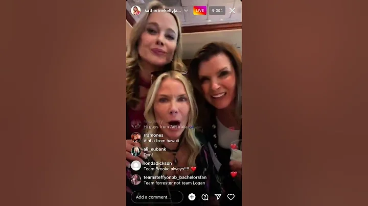 Brooke (Katherine) live with #boldandbeautifu...  ...