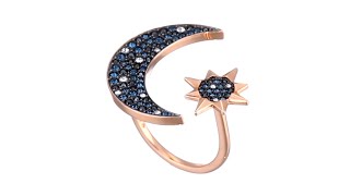 Swarovski Symbolic Moon & Star Ring SKU: 9335787