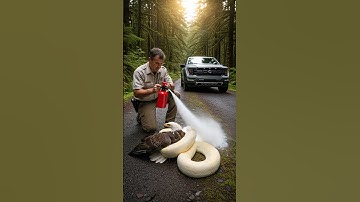Forest Ranger Saves Eagle From Deadly Boa Constrictor! #rescue #animals #wildlife