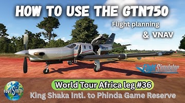 How to use the  GTN750 |  Flight Planning & VNAV Tutorial | Blacksquare TBM850