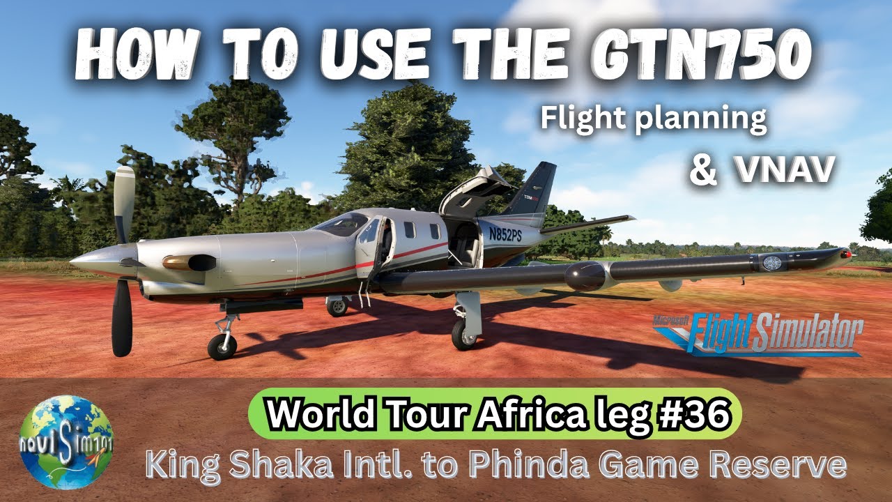 How to use the  GTN750 |  Flight Planning & VNAV Tutorial | Blacksquare TBM850