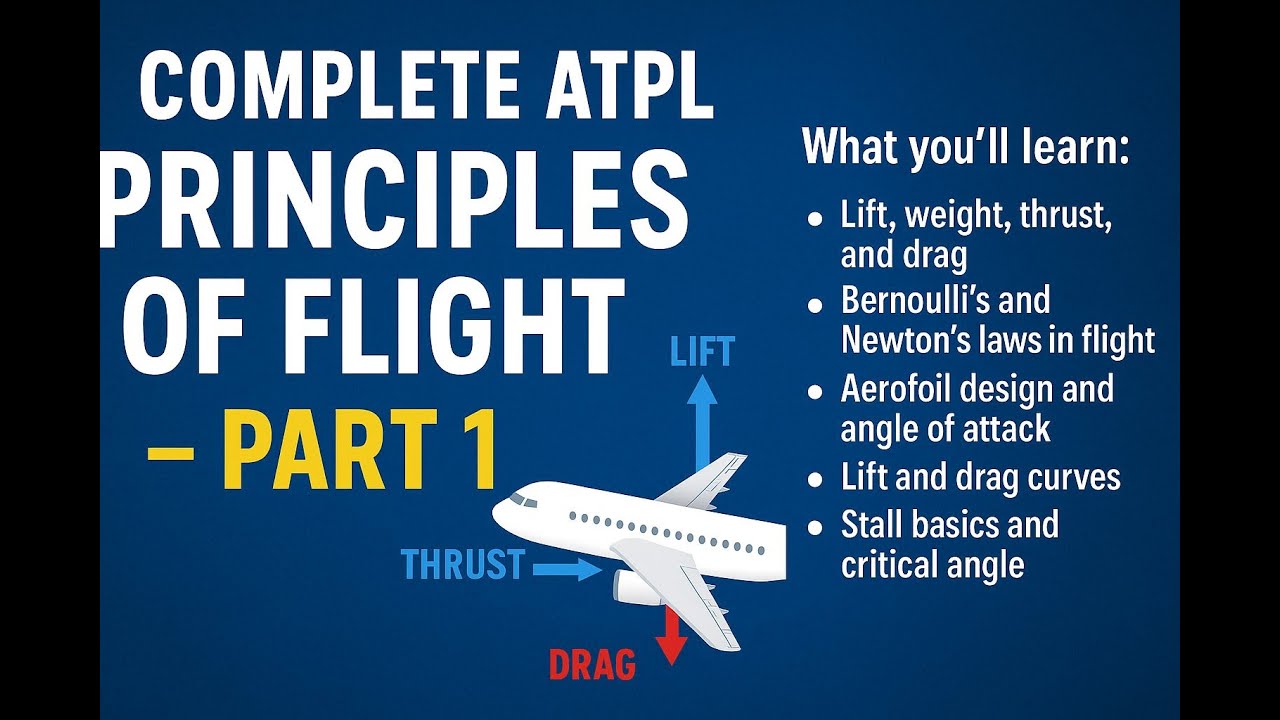 ATPL Principles Of Flight Full Course 1-20🌦️ | Complete Ground School ...