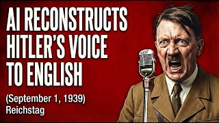 Hitler's Speech In English In His Own Voice - September 1, 1939, Address Declaring War on Poland